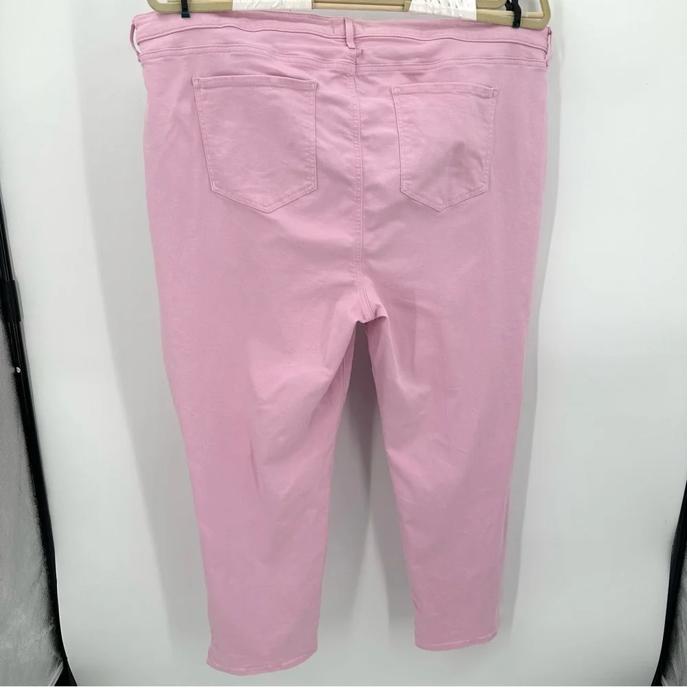 NYDJ Jeans Curves 360 Women's 26 Pink Slim Straight Ankle Stretch cfoz2637-read